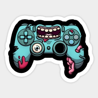 Zombie Video Game Controller Sticker